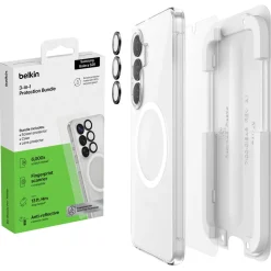 Belkin ScreenForce Titan 3-i-1 skjermbeskytter for Galaxy S26