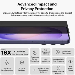 Belkin ScreenForce Titan Privacy Filter skjermbeskytter for Galaxy S26 Ultra