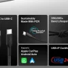 Belkin BoostCharge Pro Braided flettet USB-C-kabel 240W, svart