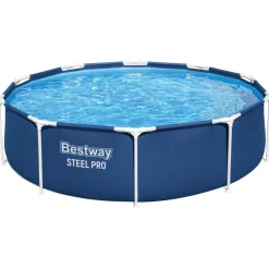 Bestway Steel Pro frittstående basseng, rundt rammebasseng 3,05 m