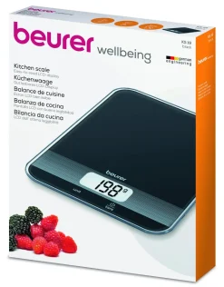 Beurer KS 19 digital kjøkkenvekt med glassplate, opptil 5 kg
