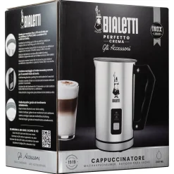 Bialetti elektrisk melkeskummer, rustfri, 240 ml
