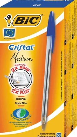 Bic Cristal Medium kulepenn, 50-pack