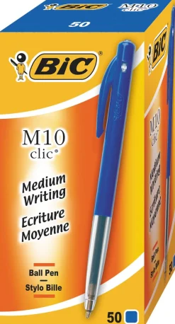 Bic M10 Clic kulepenn, 50-pack