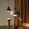 Birk taklampe metall og glass, 35 cm, Northlight