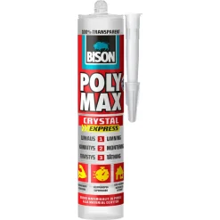 Bison Poly Max Crystal Express monteringslim utendørs, 300 g