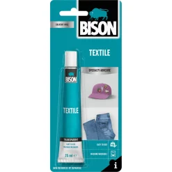 Bison Textile lim for tekstil, transparent tekstillim, 25 ml
