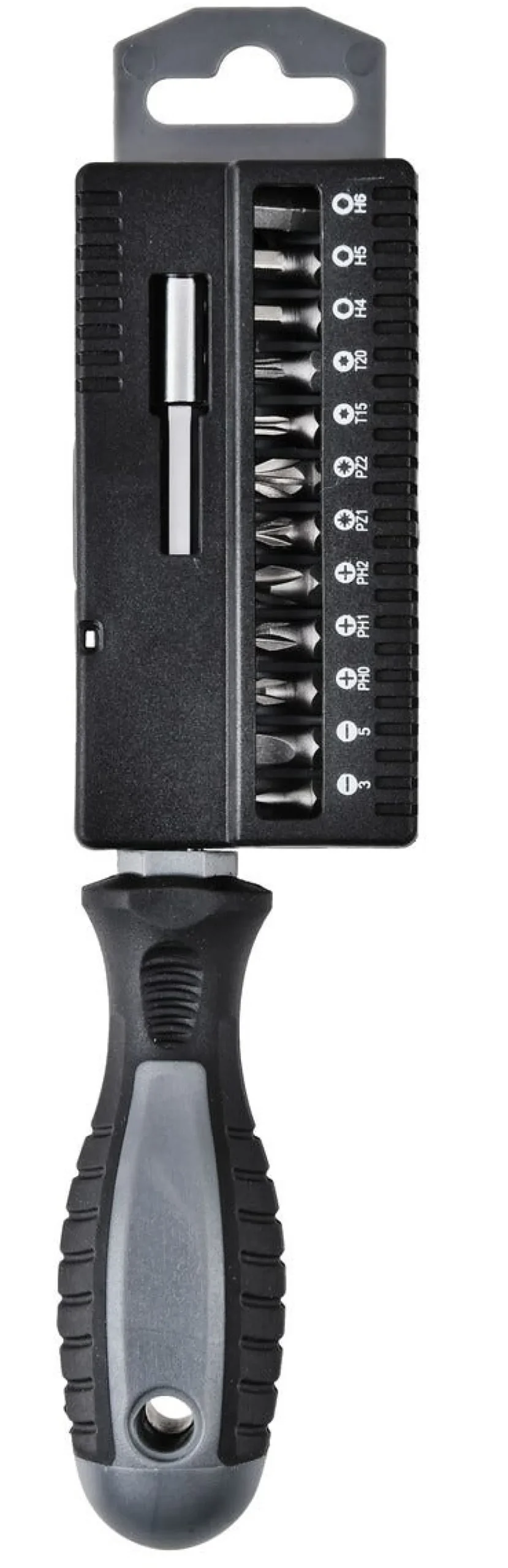 Bitsskrutrekker med magnetisk bitsholder, 12 bits.