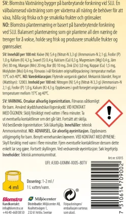 Blomstra flytende plantegjødsel, 750 ml