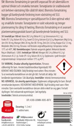 Blomstra flytende tomatgjødsel, 750 ml
