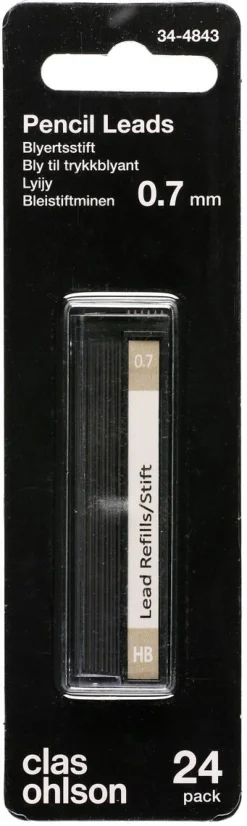 Bly til trykkblyant 24 pk