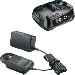 Bosch batteri og lader 18 V 1 x 2,5 Ah AL 18V-20