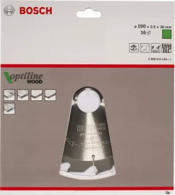 Bosch Optiline rundt sagblad i hardmetall, 190 mm
