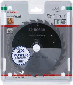 Bosch Standard for Wood sagblad 165 x 20 mm 24T