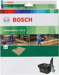 Bosch støvsugerposer i fleece, 4-pakning