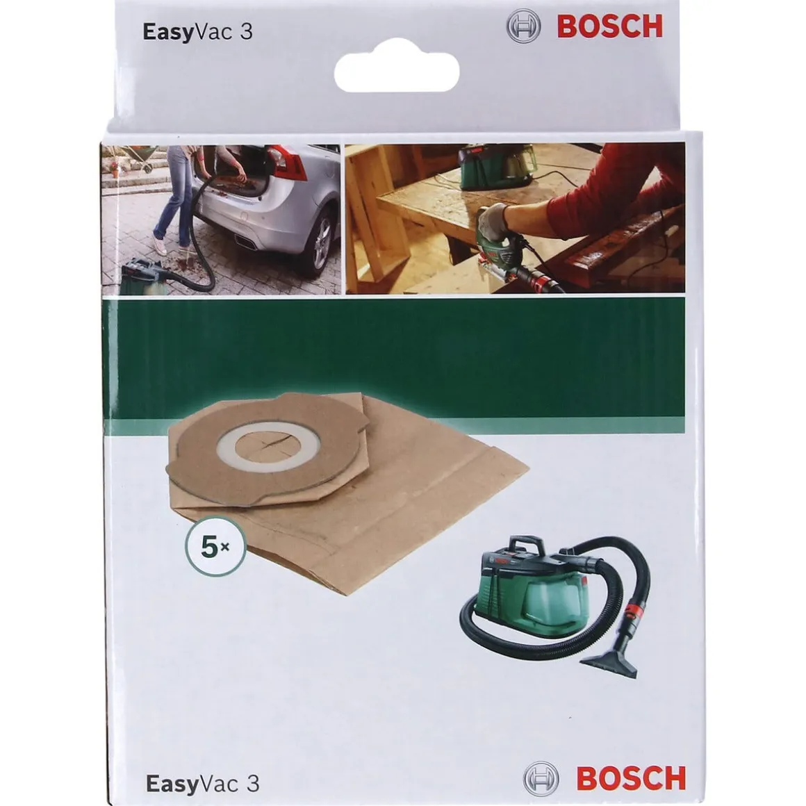 Bosch støvsugerposer til Bosch grovstøvsuger, 5-pakning