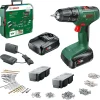 Bosch 18V drill med boks og 241 tilbehør
