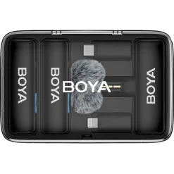 Boya Boyalink V2.0 trådløs mikrofon 3,5 mm, USB-C, Lightning