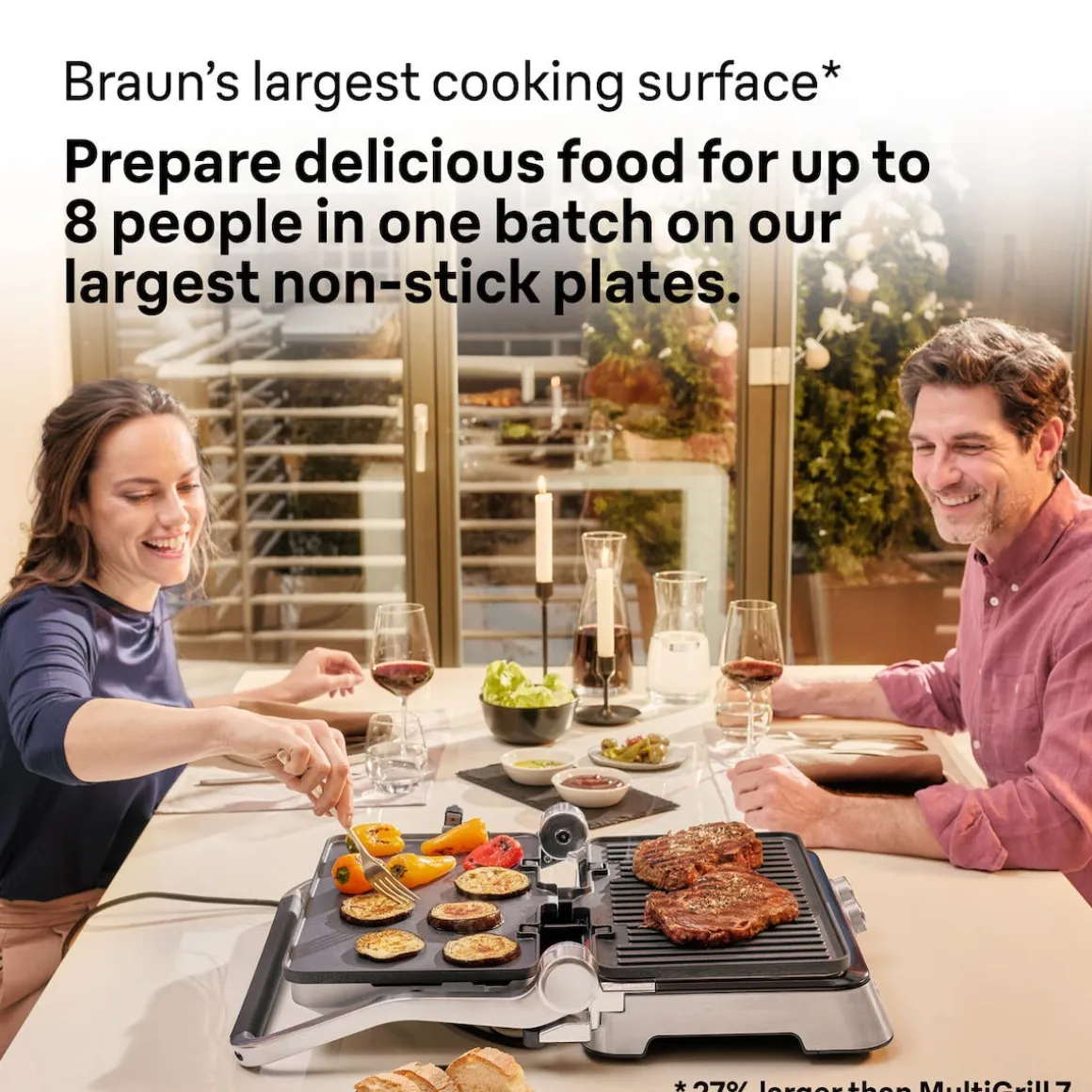Braun multigrill 9 CG9047, ekstra stor bordgrill