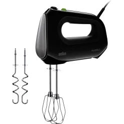 Braun MultiMix 2 håndmikser, visp og deigkrok, 2110, svart