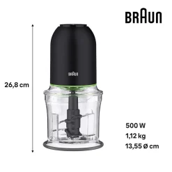 Braun Multipractic 3 hakker og isknuser CH3011BK