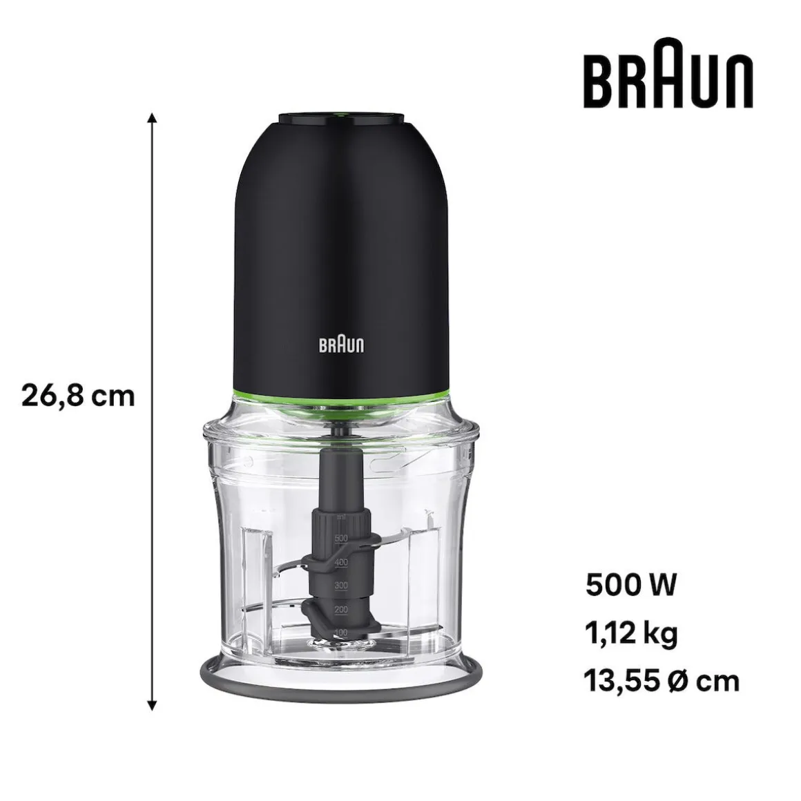 Braun Multipractic 3 hakker og isknuser CH3011BK