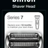 Braun 73S Series 7, barberhode silver