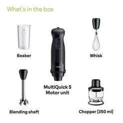 Braun stavmikser med visp 1000 W, MQ50202M