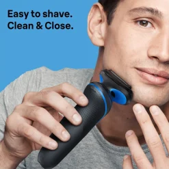 Braun Series 5 51-B1000s blå, barbermaskin Wet & Dry