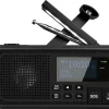 Bærbar nødradio med sveiv og solceller, DAB+ og FM