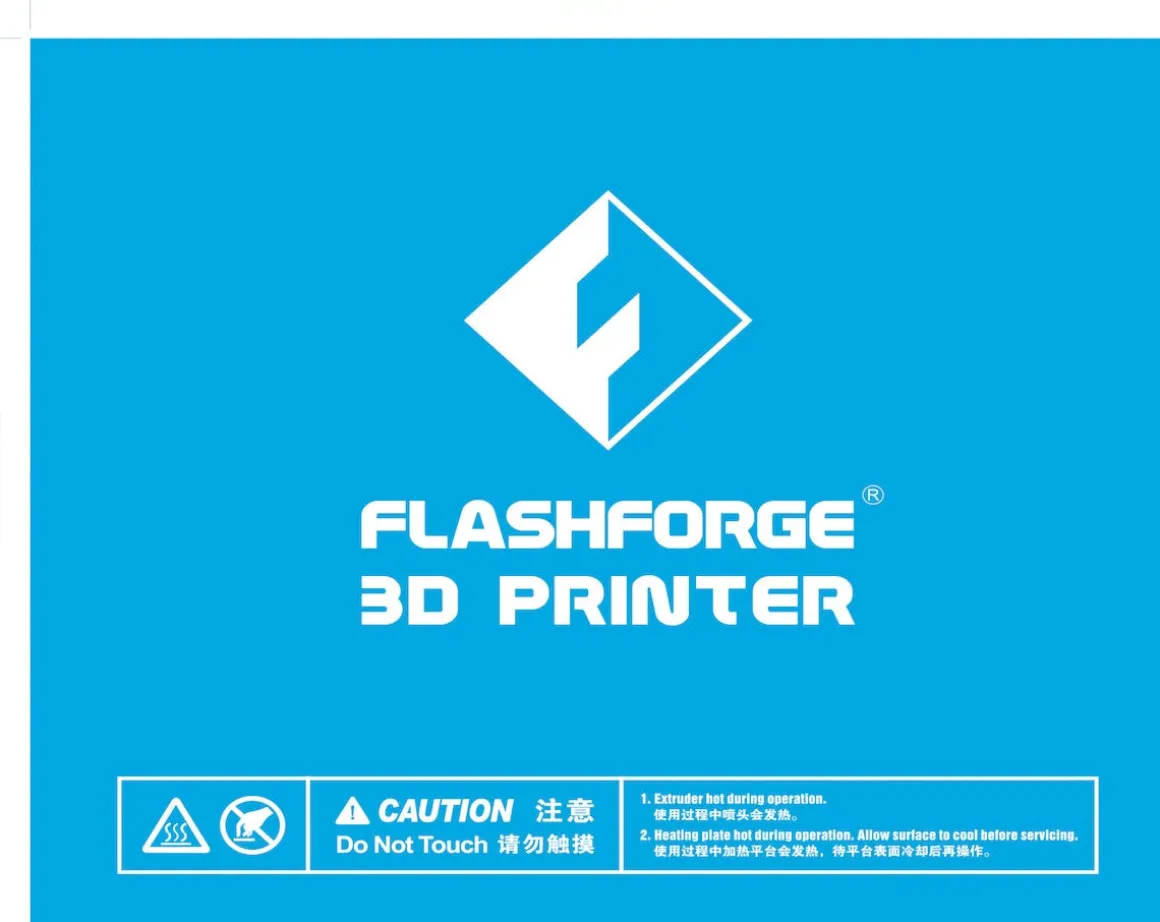 Build sheet til 3D-skriver FlashForge Guider II 3D 38-8466
