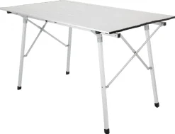 Campingbord i aluminium, 120 x 70 cm, sammenleggbart