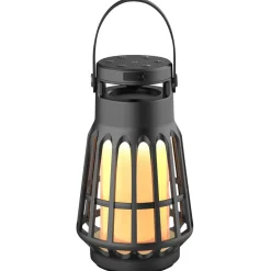 Campinglampe med høyttaler, vannbestandig og bærbar