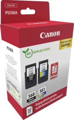 Canon CRG PG-560/CL-561 PVP blekkpatronsett