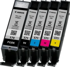 Canon PGI-570 CLI-571 blekkpatroner, multipakning, PGBK, BK, C, M, Y
