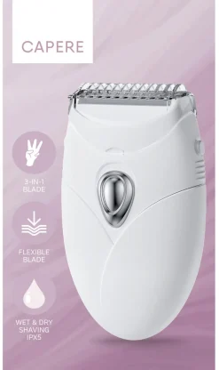 Capere Ladyshave Wet & Dry barbermaskin dame, batteri