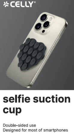 Celly Fixheart mobilholder med sugekopper