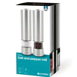 Champion elektrisk salt- og pepperkvern SPK100, 2-pakning