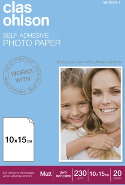 Clas Ohlson selvklebende fotopapir