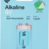 Clas Ohlson alkalisk 9 V batteri