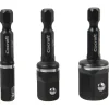 Cocraft adapter Impact 1/4, 3/8 og 1/2 tommer, 3-pakning
