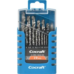 Cocraft borsett metall 1-10 mm, 19 deler