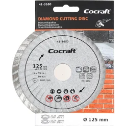 Cocraft diamant kappeskive universal, 125 x 22,23 mm