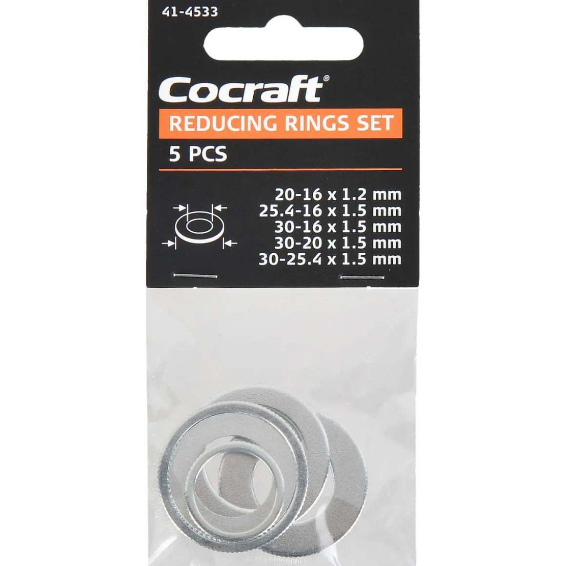 Cocraft distanseringer for sagblad, 5-pakning