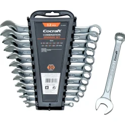 Cocraft fastnøkkelsett 6–19 mm, 12 deler