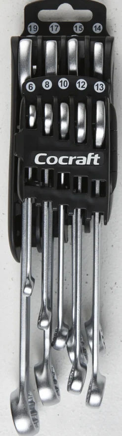 Cocraft fastnøkler, metriske, 9 deler