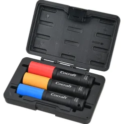 Cocraft lange hjulmutterpiper 17, 19, 21 mm, 1/2