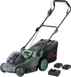 Cocraft LXC LM370-BL gressklipper med lader + 2 batterier