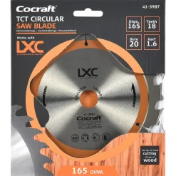 Cocraft LXC sagblad for batteridrevet sirkelsag 165x20 mm