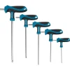 Cocraft nøkkelsett T-håndtak, unbrakonøkkel 3–8 mm, 5 deler